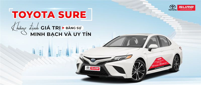 TOYOTA SURE - XE ĐÃ QUA SỬ DỤNG CHÍNH HÃNG TOYOTA